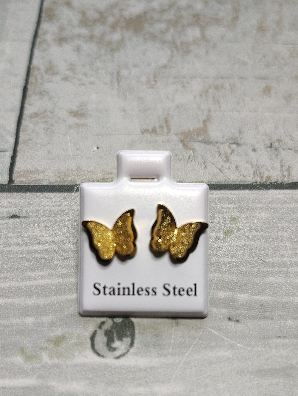 🦋Gold Butterfly Stainless Steel Stud Earrings